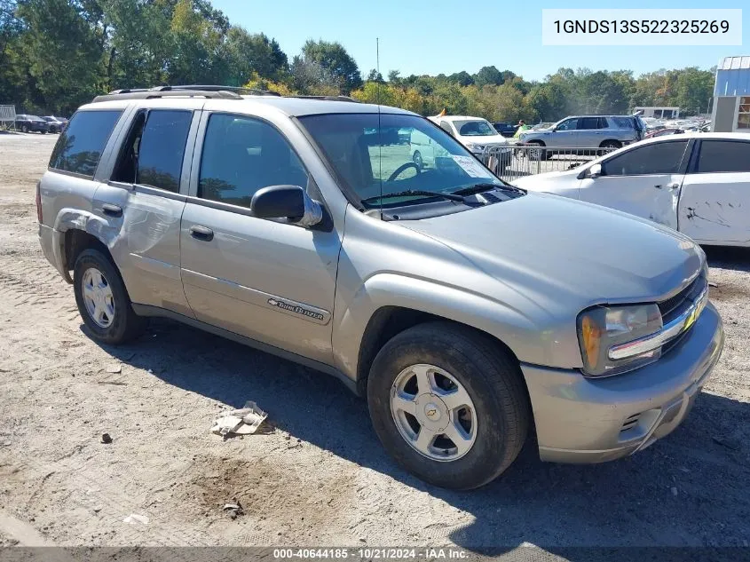 2002 Chevrolet Trailblazer Ls VIN: 1GNDS13S522325269 Lot: 40644185