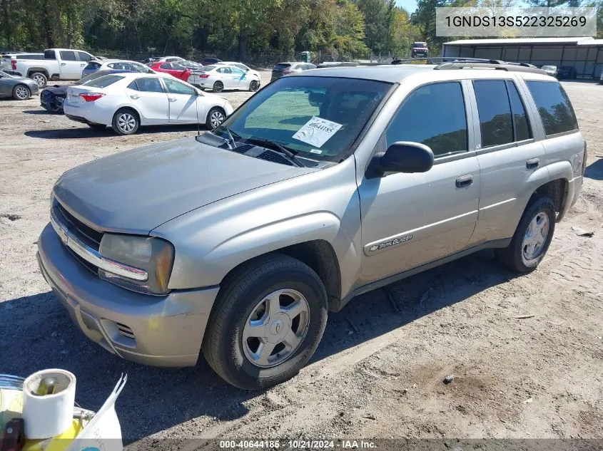 2002 Chevrolet Trailblazer Ls VIN: 1GNDS13S522325269 Lot: 40644185