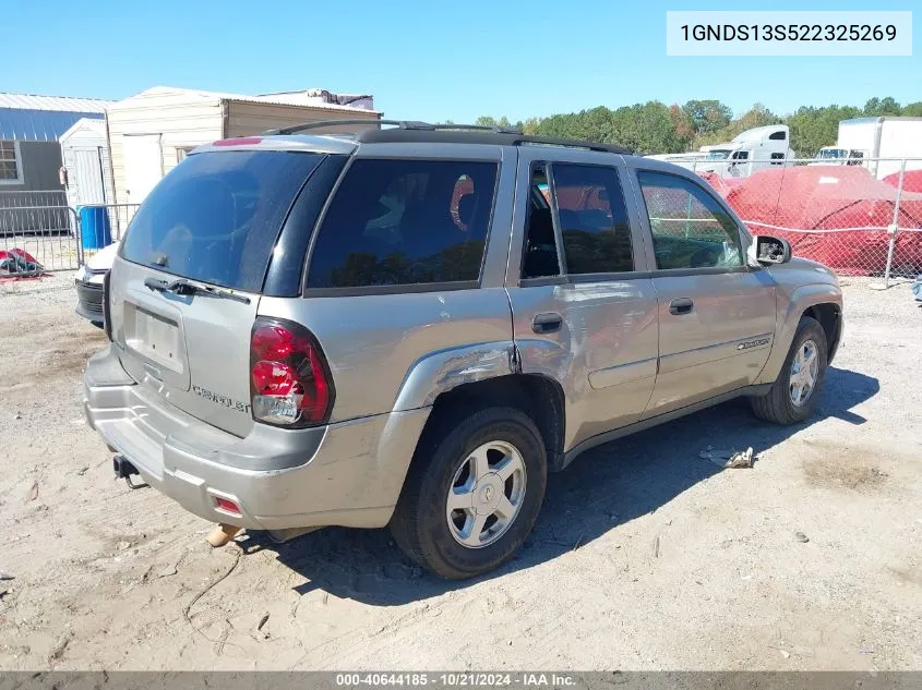 2002 Chevrolet Trailblazer Ls VIN: 1GNDS13S522325269 Lot: 40644185