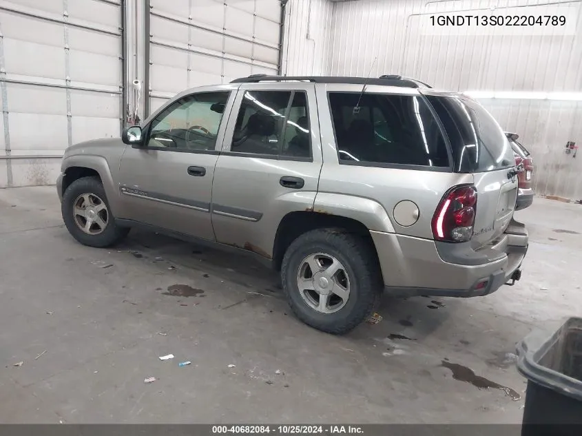 1GNDT13S022204789 2002 Chevrolet Trailblazer Lt