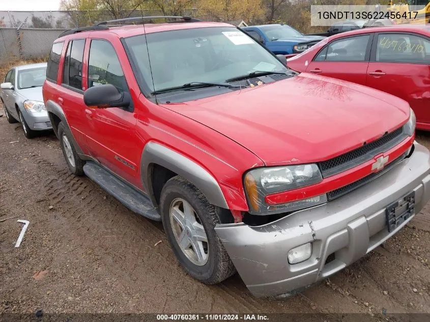 2002 Chevrolet Trailblazer Ltz VIN: 1GNDT13S622456417 Lot: 40760361