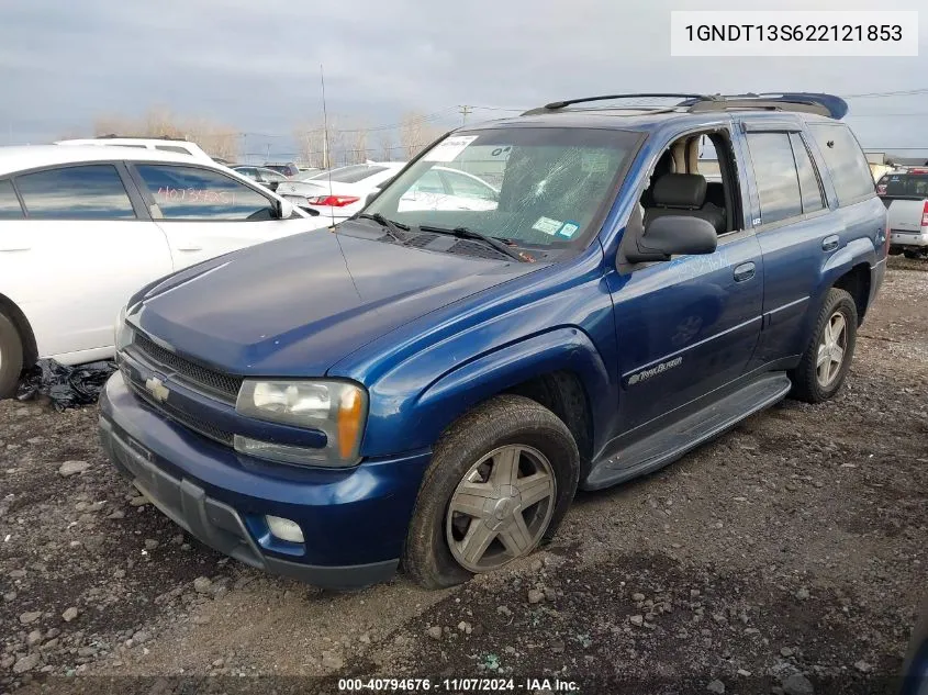 2002 Chevrolet Trailblazer Ltz VIN: 1GNDT13S622121853 Lot: 40794676