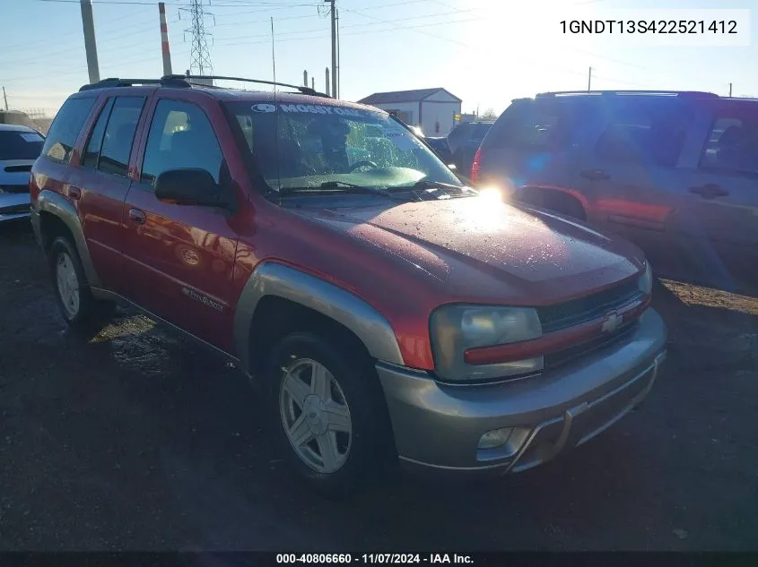 2002 Chevrolet Trailblazer Ltz VIN: 1GNDT13S422521412 Lot: 40806660