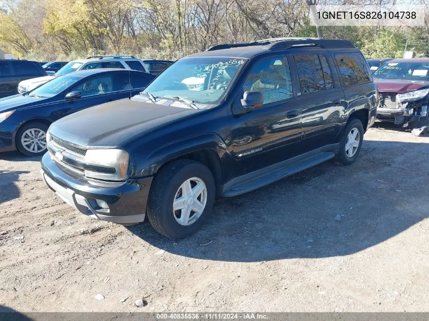 2002 Chevrolet Trailblazer Ext Lt VIN: 1GNET16S826104738 Lot: 40835536