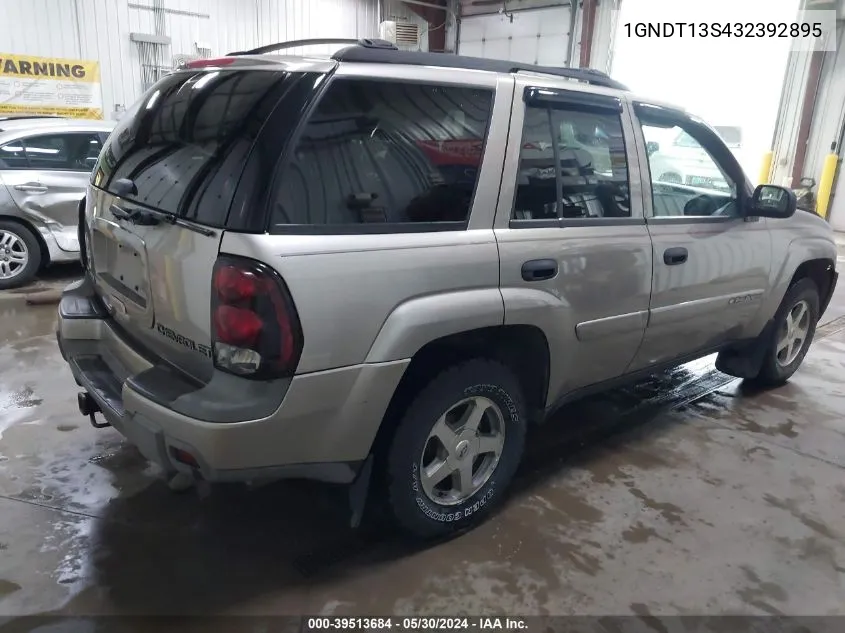 2003 Chevrolet Trailblazer Lt VIN: 1GNDT13S432392895 Lot: 39513684