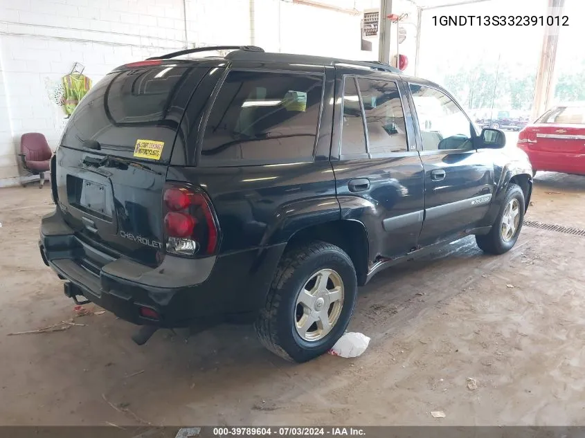 2003 Chevrolet Trailblazer Ls VIN: 1GNDT13S332391012 Lot: 39789604