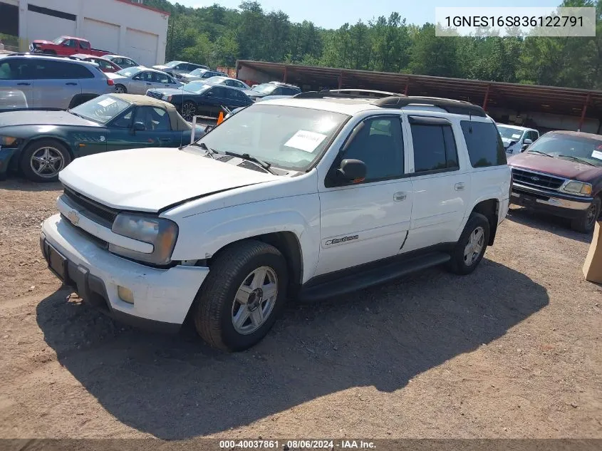 1GNES16S836122791 2003 Chevrolet Trailblazer Ext Lt