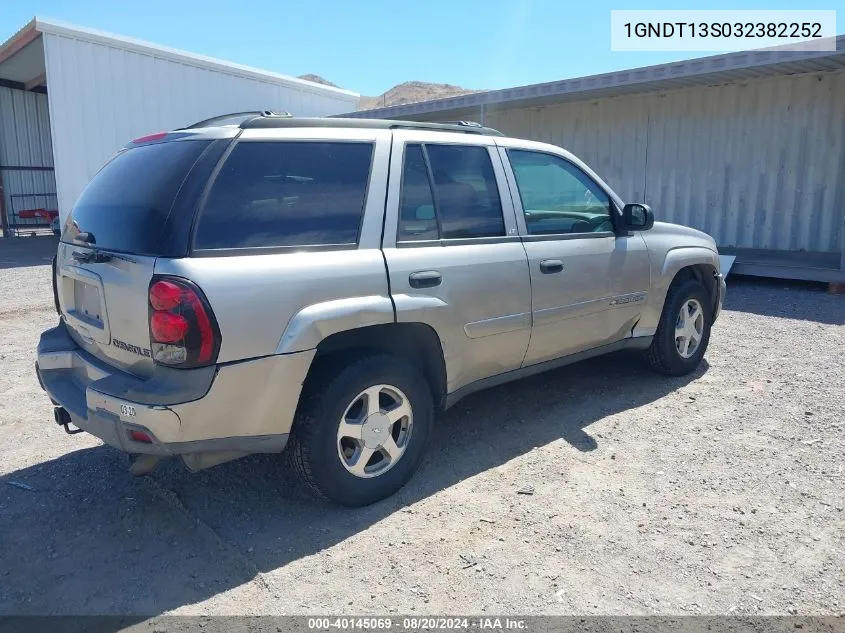 1GNDT13S032382252 2003 Chevrolet Trailblazer Lt