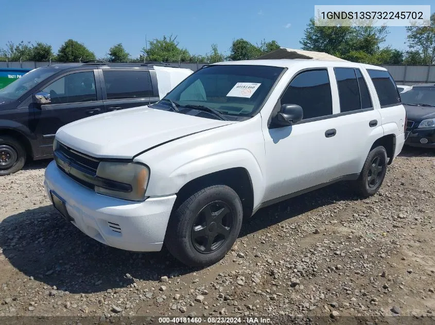 2003 Chevrolet Trailblazer Ls VIN: 1GNDS13S732245702 Lot: 40181460