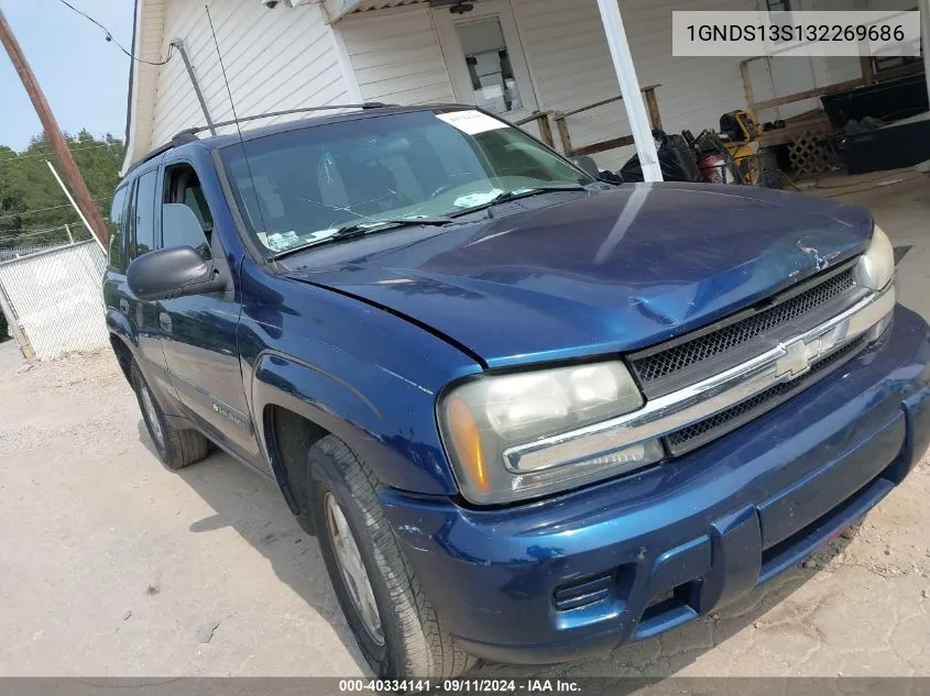 2003 Chevrolet Trailblazer Ls VIN: 1GNDS13S132269686 Lot: 40334141