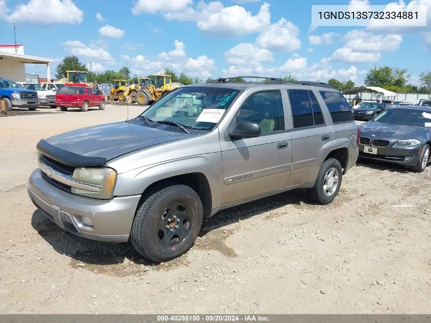 1GNDS13S732334881 2003 Chevrolet Trailblazer Lt