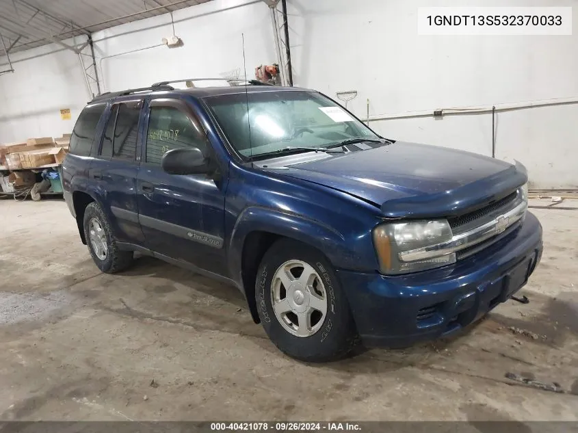 2003 Chevrolet Trailblazer Ls VIN: 1GNDT13S532370033 Lot: 40421078