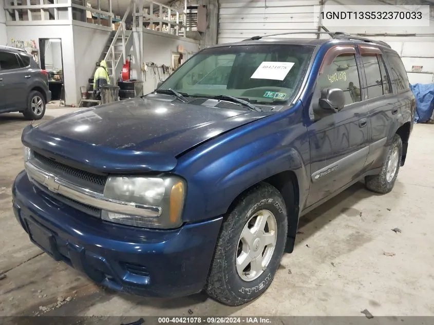 2003 Chevrolet Trailblazer Ls VIN: 1GNDT13S532370033 Lot: 40421078