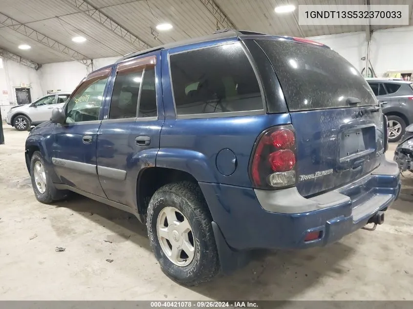 2003 Chevrolet Trailblazer Ls VIN: 1GNDT13S532370033 Lot: 40421078