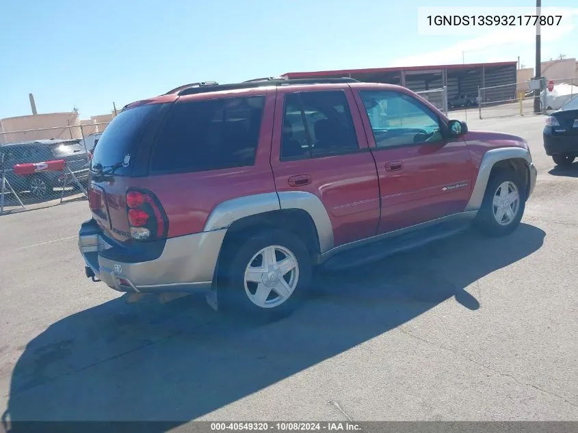 2003 Chevrolet Trailblazer Ltz VIN: 1GNDS13S932177807 Lot: 40549320