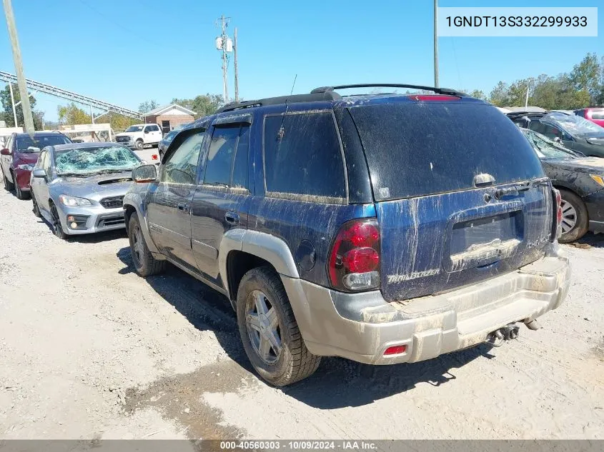 2003 Chevrolet Trailblazer Ltz VIN: 1GNDT13S332299933 Lot: 40560303