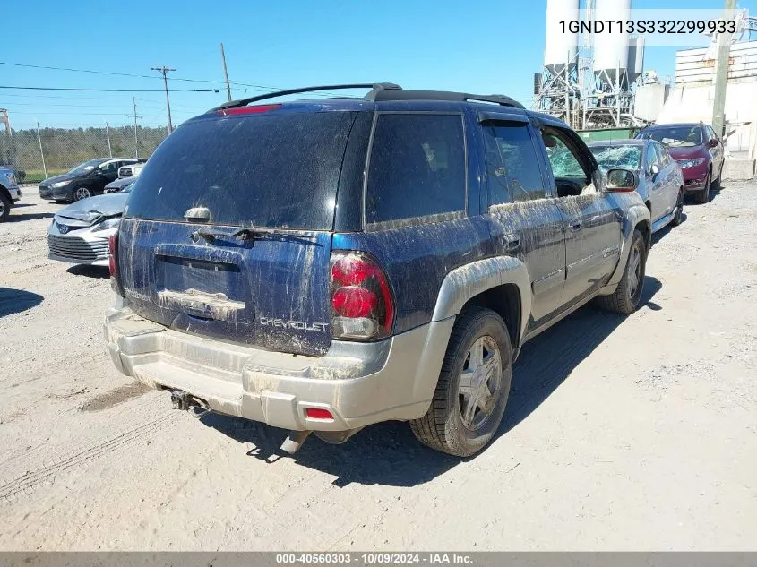 2003 Chevrolet Trailblazer Ltz VIN: 1GNDT13S332299933 Lot: 40560303