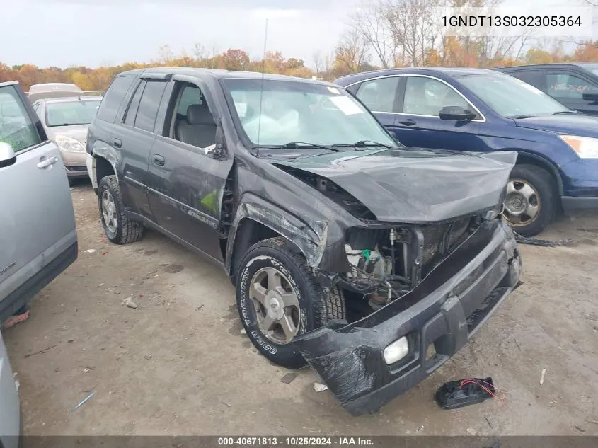 2003 Chevrolet Trailblazer Lt VIN: 1GNDT13S032305364 Lot: 40671813