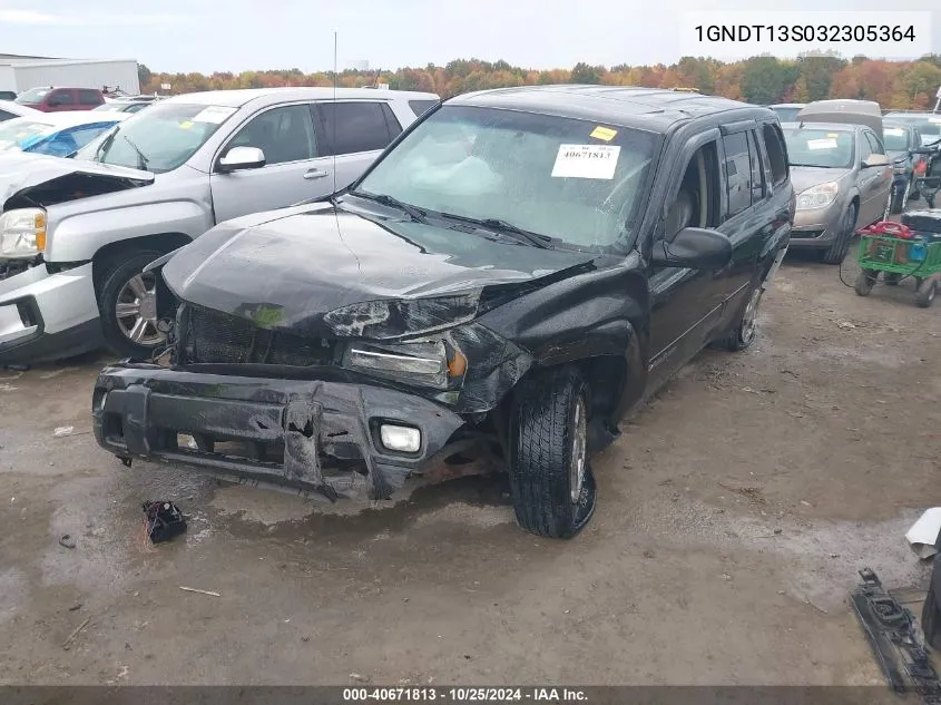 2003 Chevrolet Trailblazer Lt VIN: 1GNDT13S032305364 Lot: 40671813