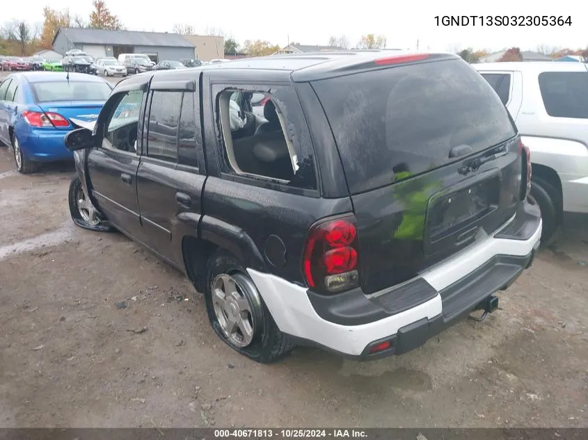 2003 Chevrolet Trailblazer Lt VIN: 1GNDT13S032305364 Lot: 40671813