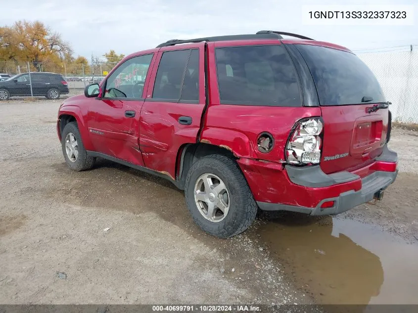 2003 Chevrolet Trailblazer Lt VIN: 1GNDT13S332337323 Lot: 40699791