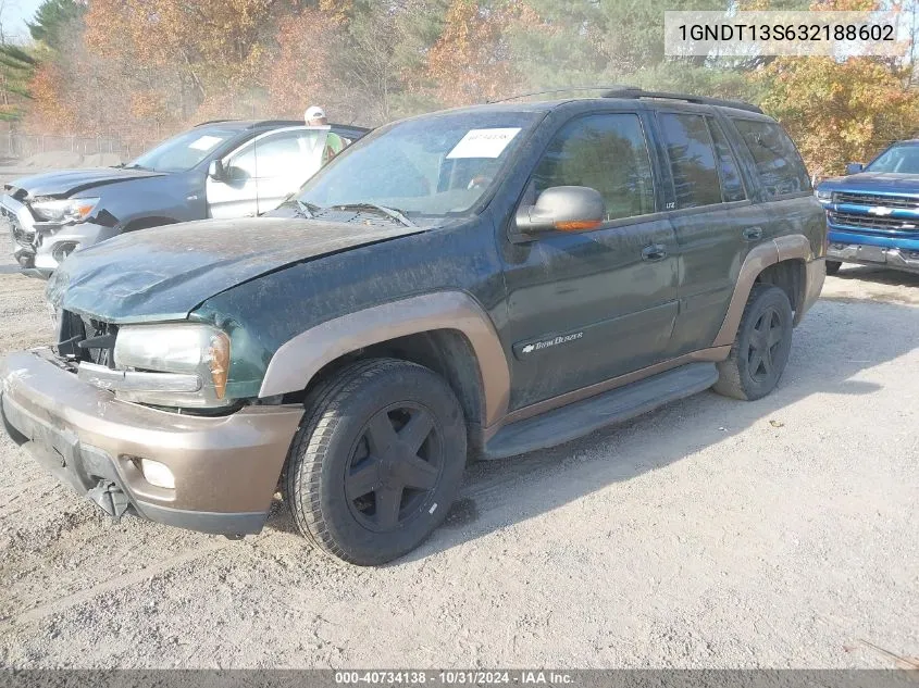 2003 Chevrolet Trailblazer Ltz VIN: 1GNDT13S632188602 Lot: 40734138