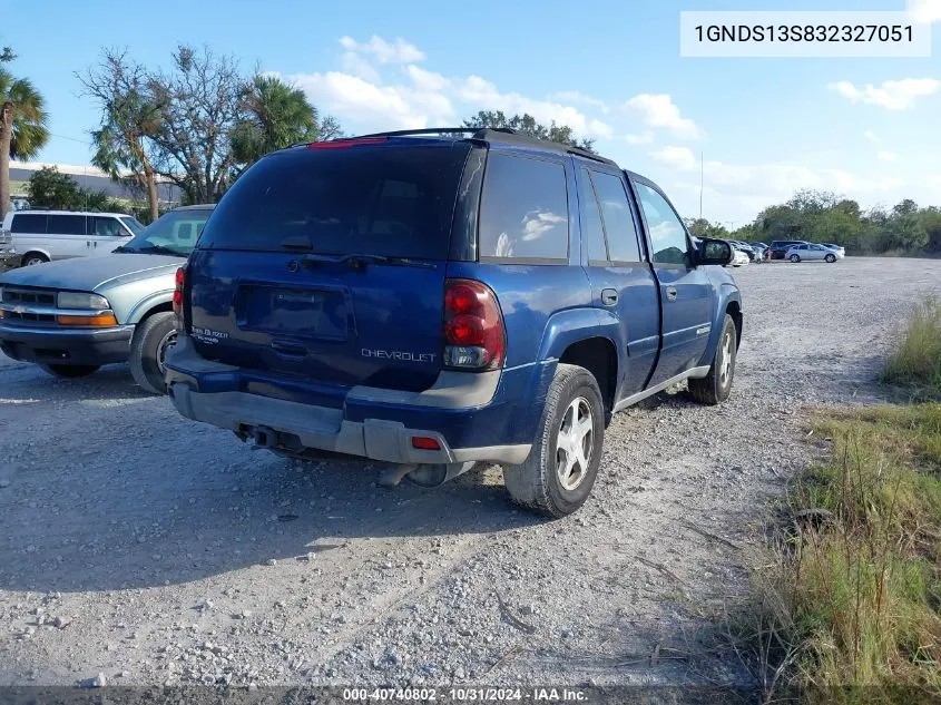 2003 Chevrolet Trailblazer Lt VIN: 1GNDS13S832327051 Lot: 40740802