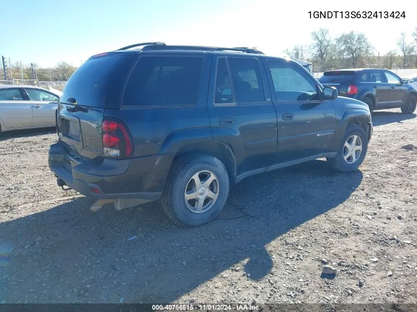 2003 Chevrolet Trailblazer Lt VIN: 1GNDT13S632413424 Lot: 40756515