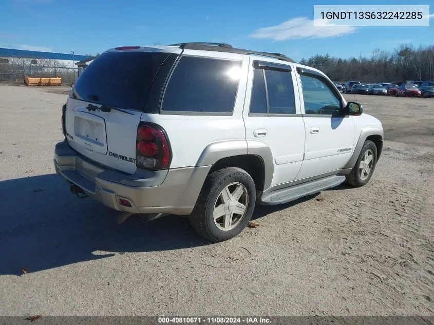 1GNDT13S632242285 2003 Chevrolet Trailblazer Ltz