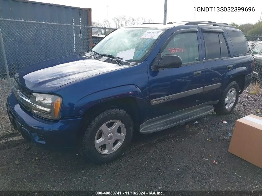 1GNDT13S032399696 2003 Chevrolet Trailblazer Ls