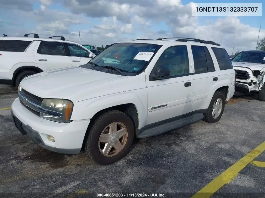 2003 Chevrolet Trailblazer Lt VIN: 1GNDT13S132333707 Lot: 40851203