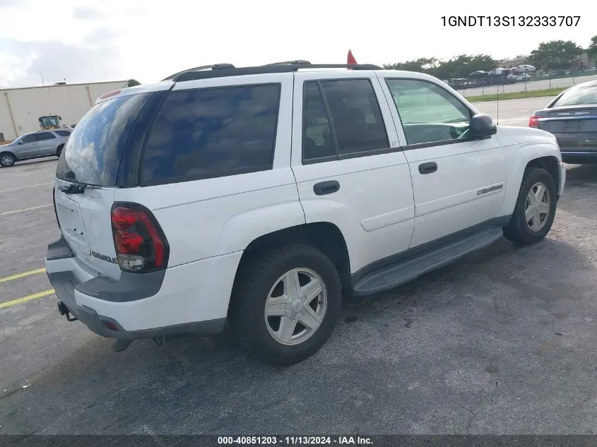 2003 Chevrolet Trailblazer Lt VIN: 1GNDT13S132333707 Lot: 40851203