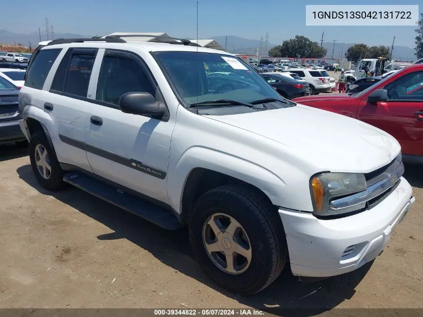 1GNDS13S042131722 2004 Chevrolet Trailblazer Ls