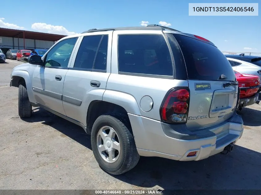 2004 Chevrolet Trailblazer Ls VIN: 1GNDT13S542406546 Lot: 40146648