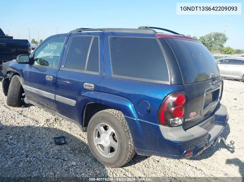 2004 Chevrolet Trailblazer Ls VIN: 1GNDT13S642209093 Lot: 40176236