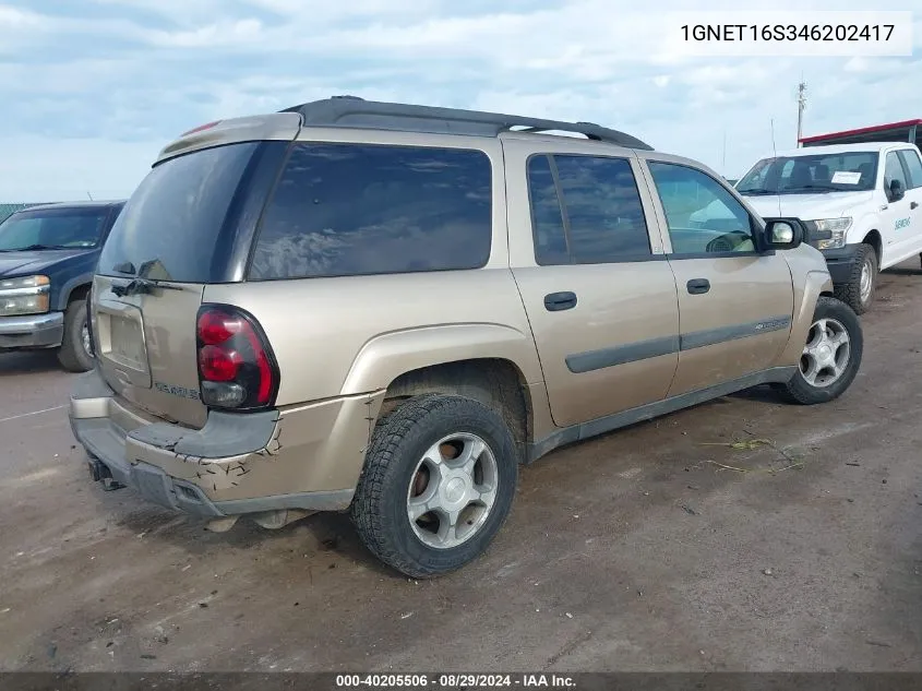 1GNET16S346202417 2004 Chevrolet Trailblazer Ext Ls