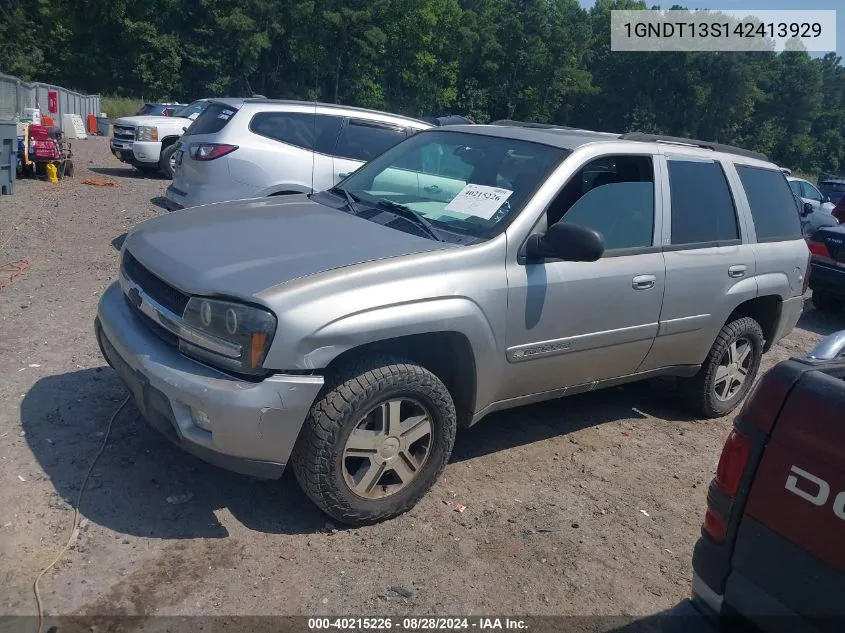 2004 Chevrolet Trailblazer Lt VIN: 1GNDT13S142413929 Lot: 40215226