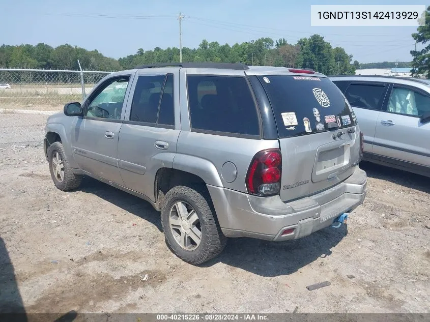 2004 Chevrolet Trailblazer Lt VIN: 1GNDT13S142413929 Lot: 40215226