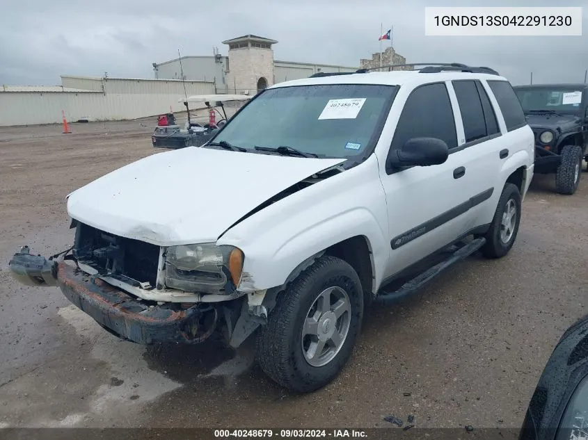 2004 Chevrolet Trailblazer Ls VIN: 1GNDS13S042291230 Lot: 40248679