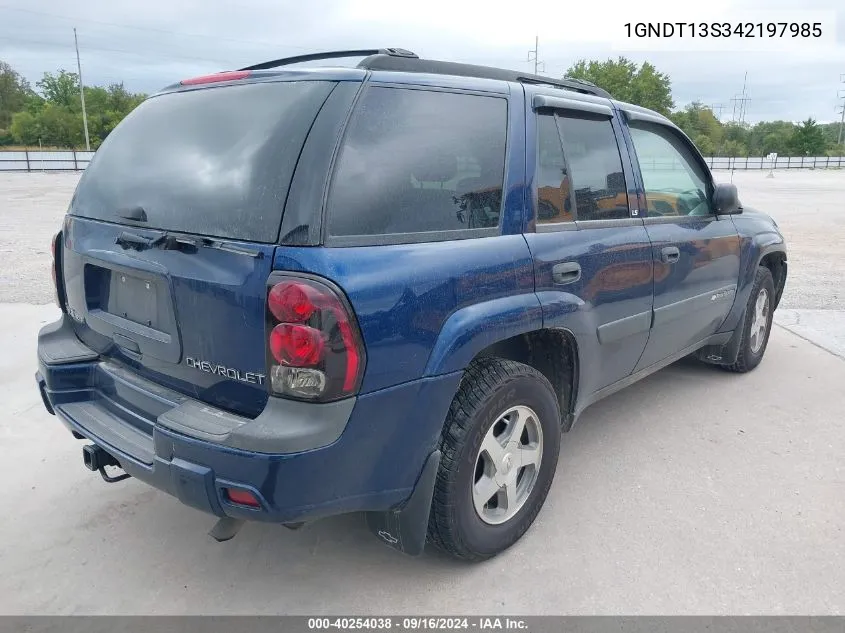 2004 Chevrolet Trailblazer Ls VIN: 1GNDT13S342197985 Lot: 40254038