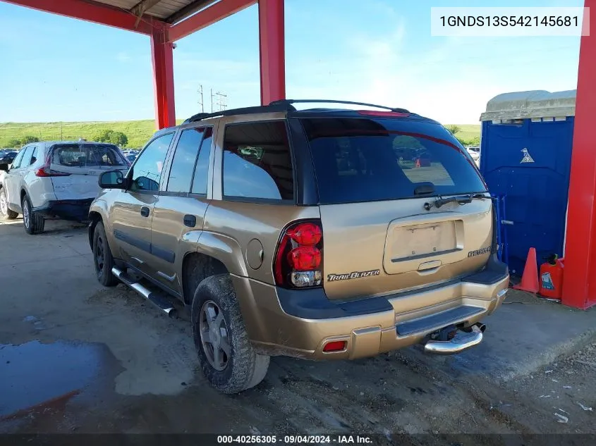 1GNDS13S542145681 2004 Chevrolet Trailblazer Ls