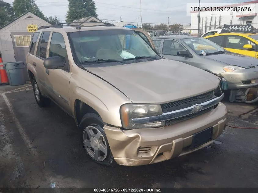 2004 Chevrolet Trailblazer Ls/Lt VIN: 1GNDS13S942382626 Lot: 40316726