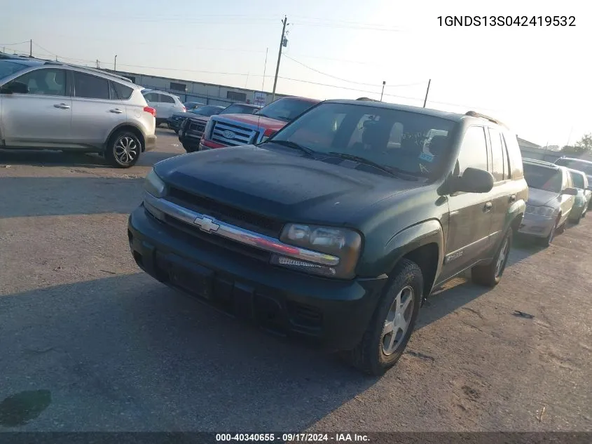 2004 Chevrolet Trailblazer Ls VIN: 1GNDS13S042419532 Lot: 40340655