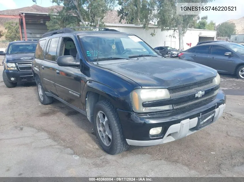 2004 Chevrolet Trailblazer Ext Lt VIN: 1GNES16S746220521 Lot: 40360004