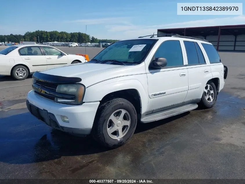 2004 Chevrolet Trailblazer Lt VIN: 1GNDT13S842389970 Lot: 40377507