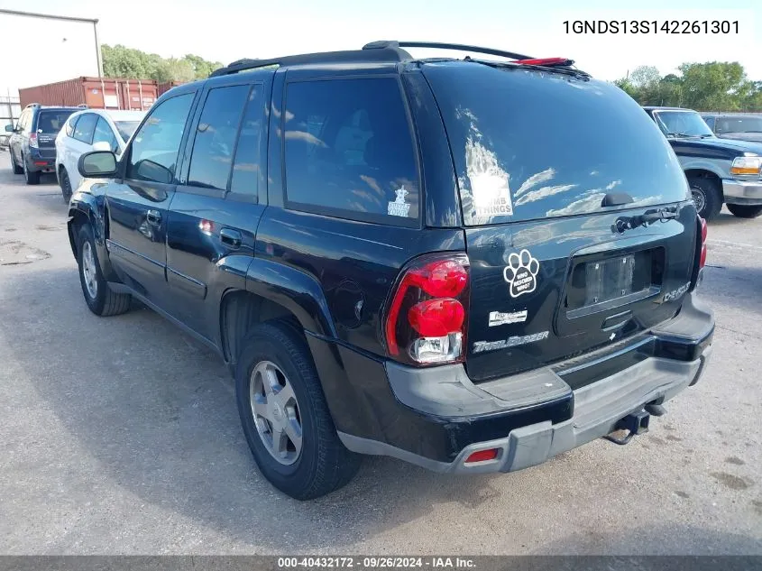 2004 Chevrolet Trailblazer Lt VIN: 1GNDS13S142261301 Lot: 40432172