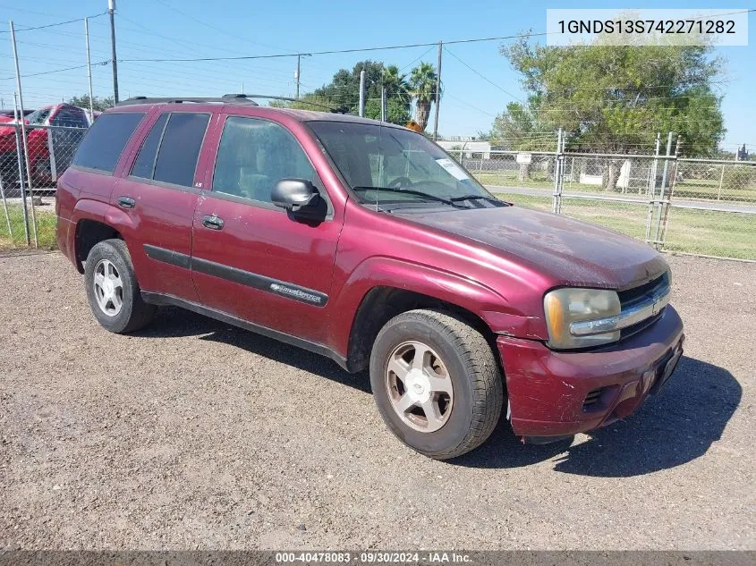 2004 Chevrolet Trailblazer Ls VIN: 1GNDS13S742271282 Lot: 40478083