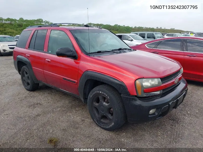 2004 Chevrolet Trailblazer Lt VIN: 1GNDT13S242307795 Lot: 40484848