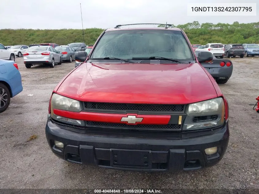 2004 Chevrolet Trailblazer Lt VIN: 1GNDT13S242307795 Lot: 40484848