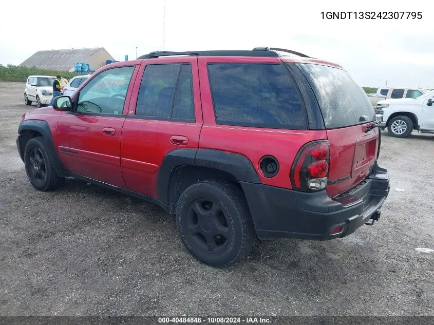 2004 Chevrolet Trailblazer Lt VIN: 1GNDT13S242307795 Lot: 40484848